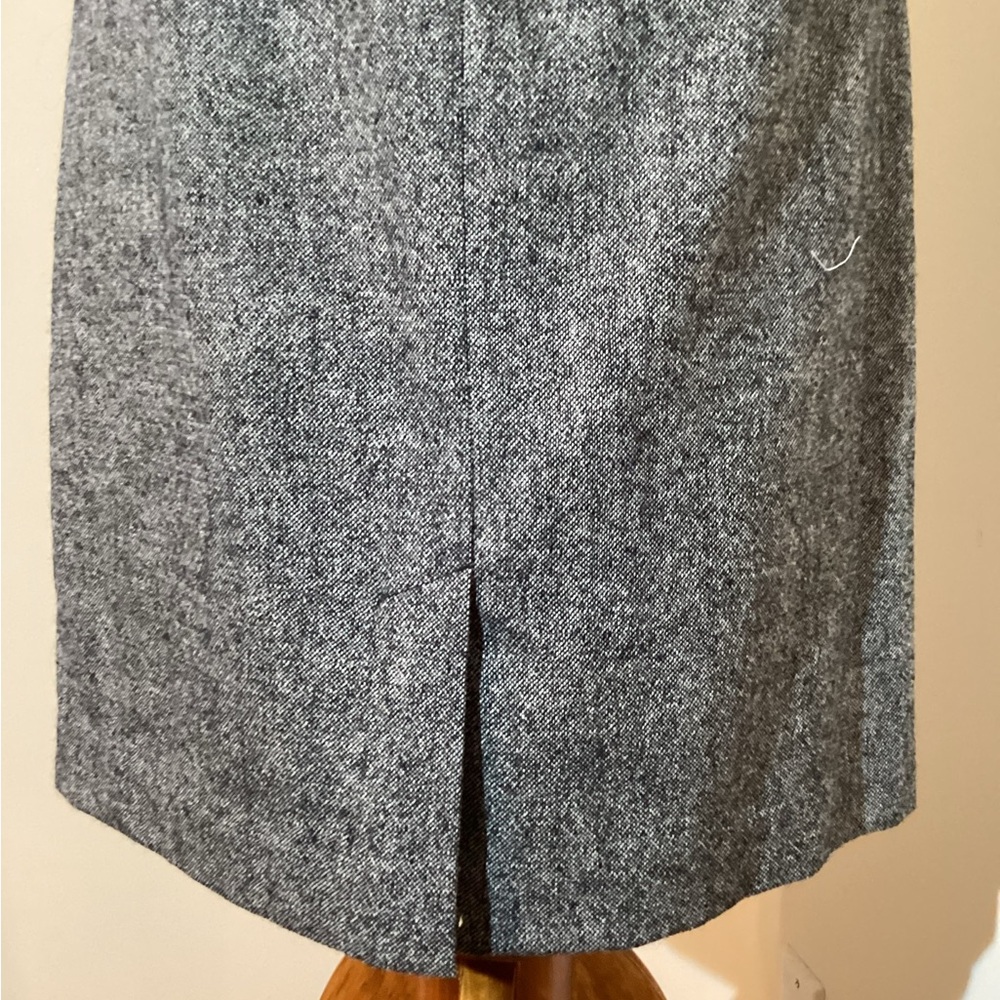 Banana Republic Gray Women's Skirt, gathered wrap look & tie,kick pleat,lined, 8 - Picture 5 of 11
